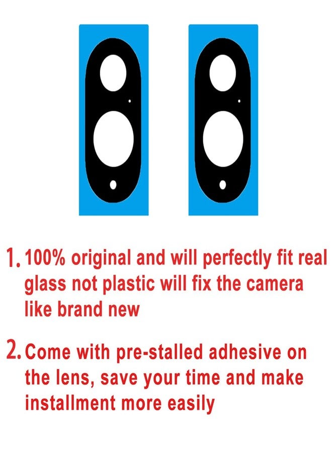 Perzework 2 Set Back Rear Camera Lens Glass Replacement for Google Pixel 9 Pro with pre-Installed Adhesive and Reparing Toolkit - Image 3